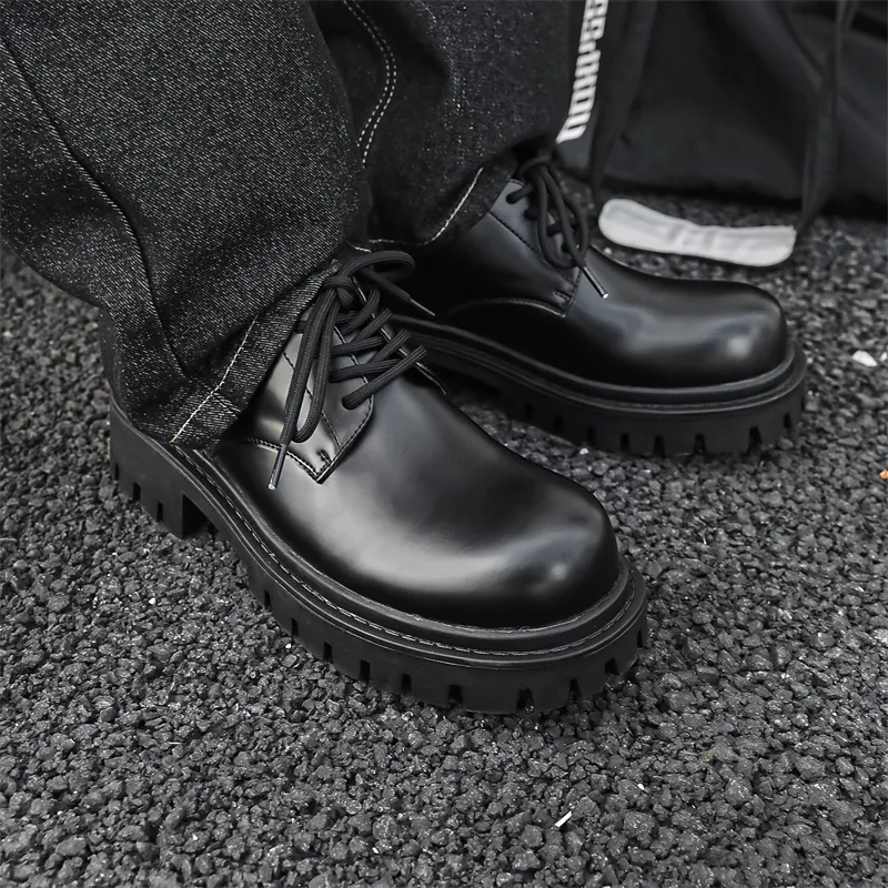 MUYI Cushioning, Breathable, Height Increasing Low Top Casual Shoes Unisex Black-4