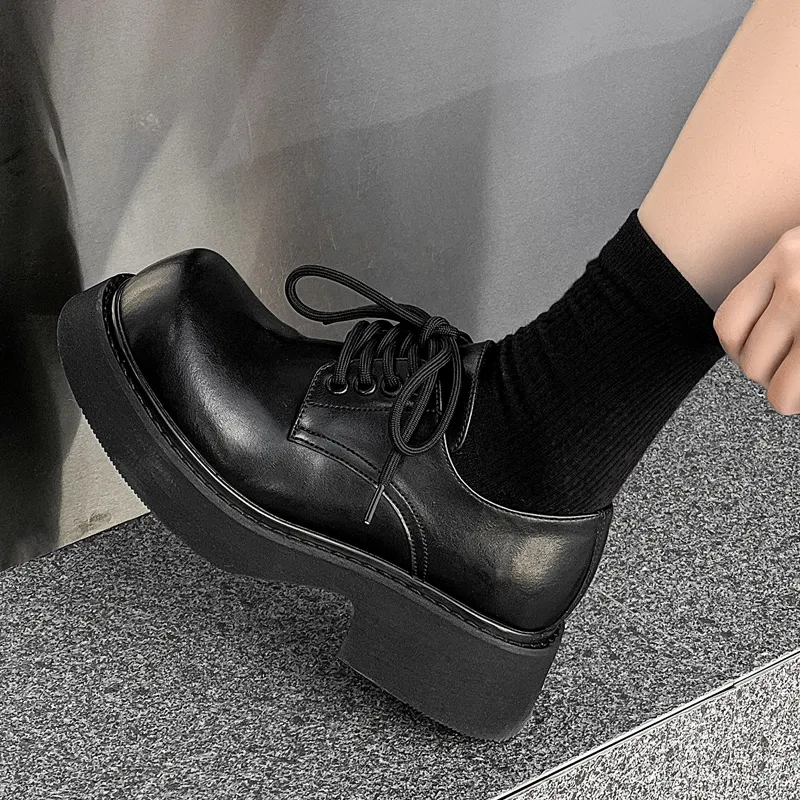 MUYI Breathable Height Increase Low Top Casual Shoes Unisex Black-12