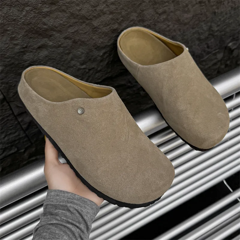 MUYI Rubber Sole Slip Resistant Closed Toe Slippers Unisex-41