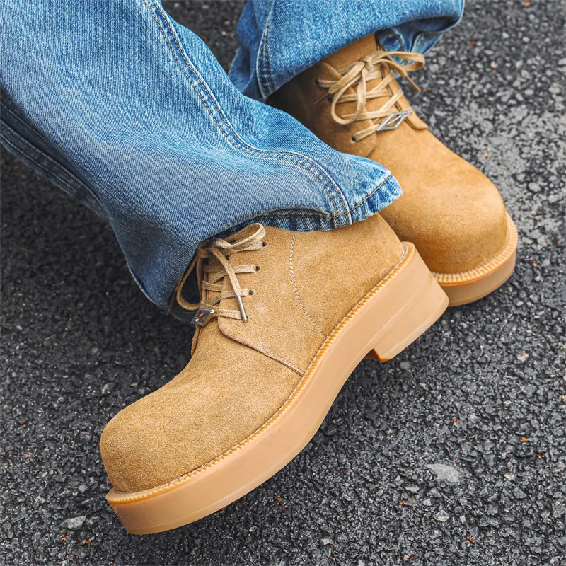 MUYI Men's Casual Shoes Men's Yellow-4