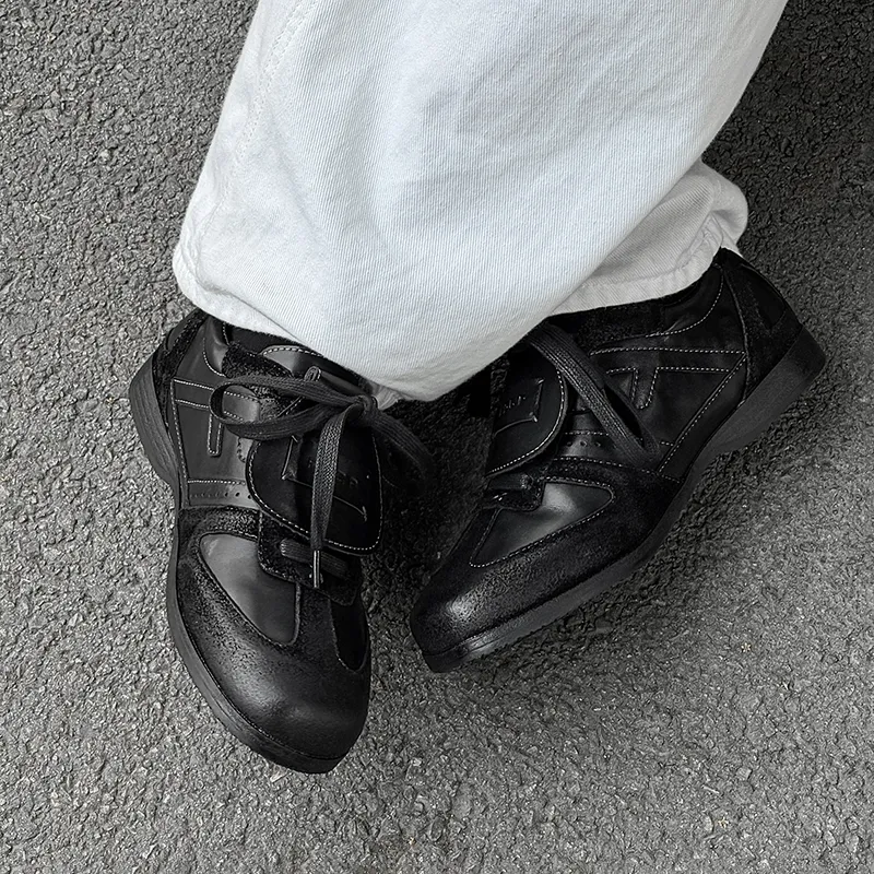 MUYI Low Top Casual Shoes Unisex Black-6