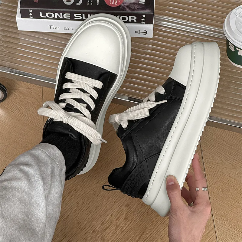 Active Trainee Exclusive Low Top Trendy Board Shoes Unisex Pure White Color-1