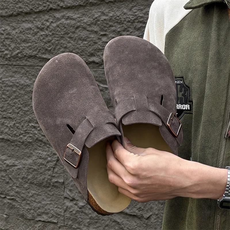 MUYI Rubber Sole Closed Toe Slippers Unisex-45