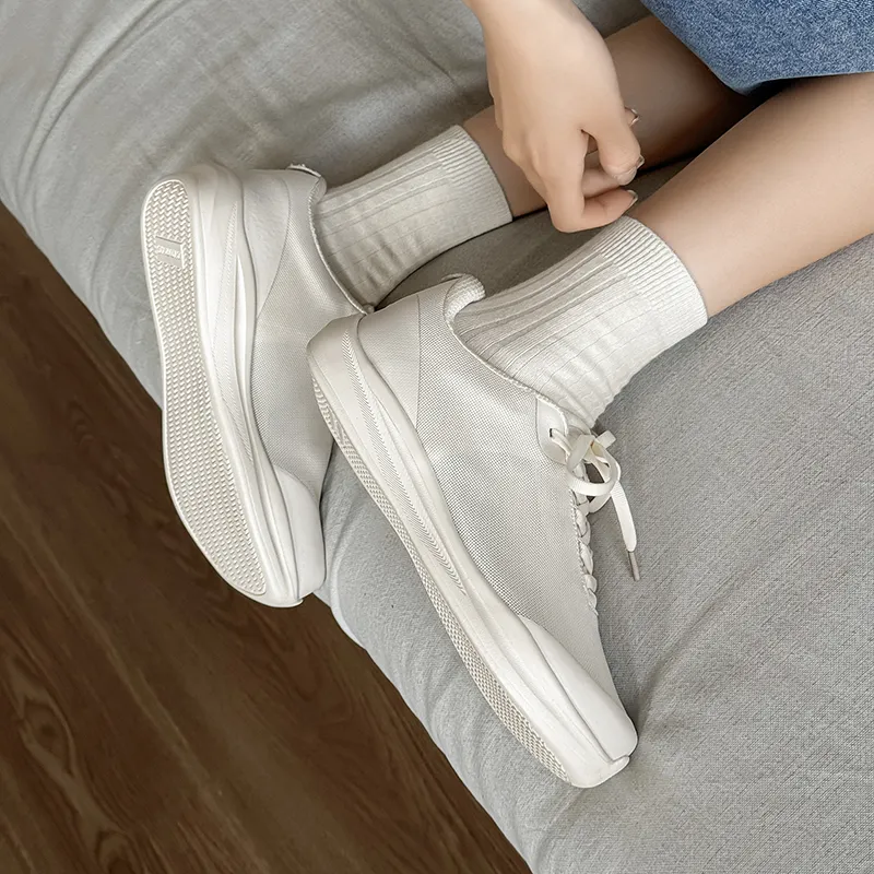 MUYI Breathable Height Increase Low Top Casual Shoes Unisex-27