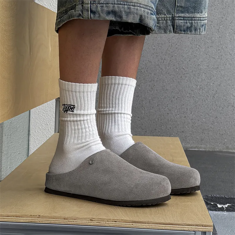 MUYI Rubber Sole Slip Resistant Closed Toe Slippers Unisex-5