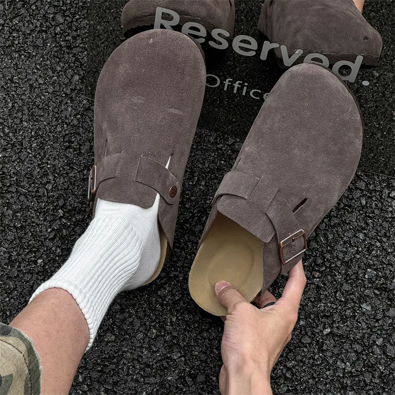 MUYI Rubber Sole Closed Toe Slippers Unisex-1