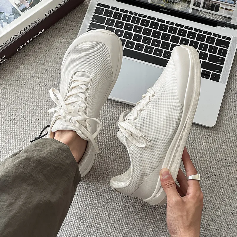 MUYI Breathable Height Increase Low Top Casual Shoes Unisex-7