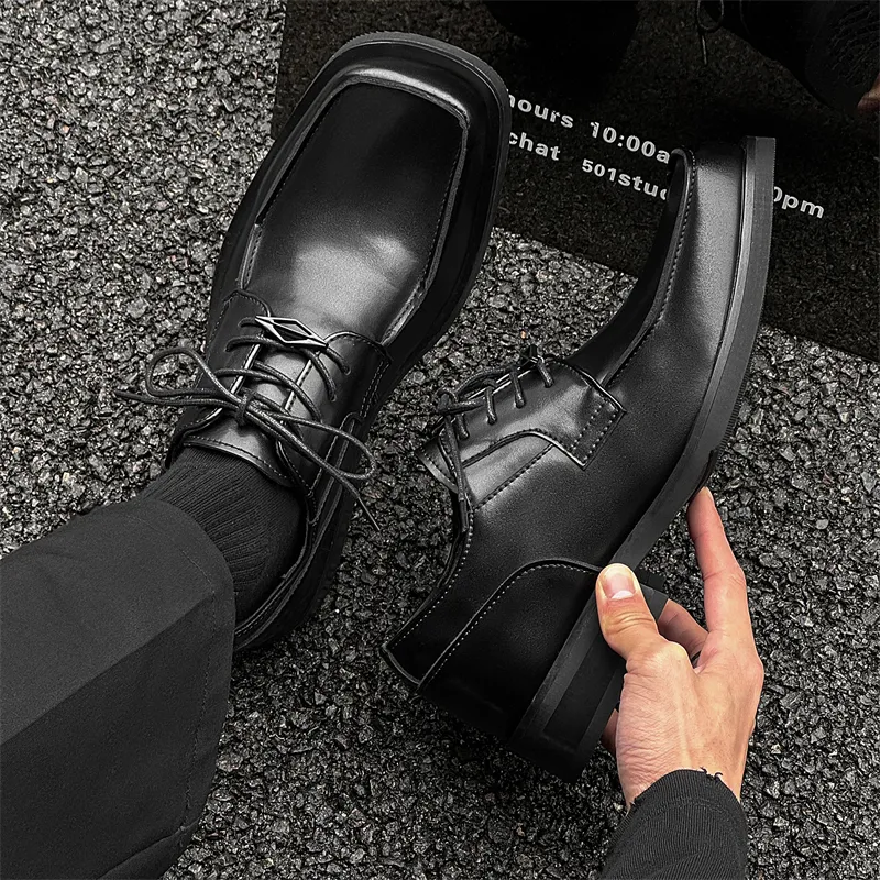 MUYI Low Top Casual Shoes Men's Black-2