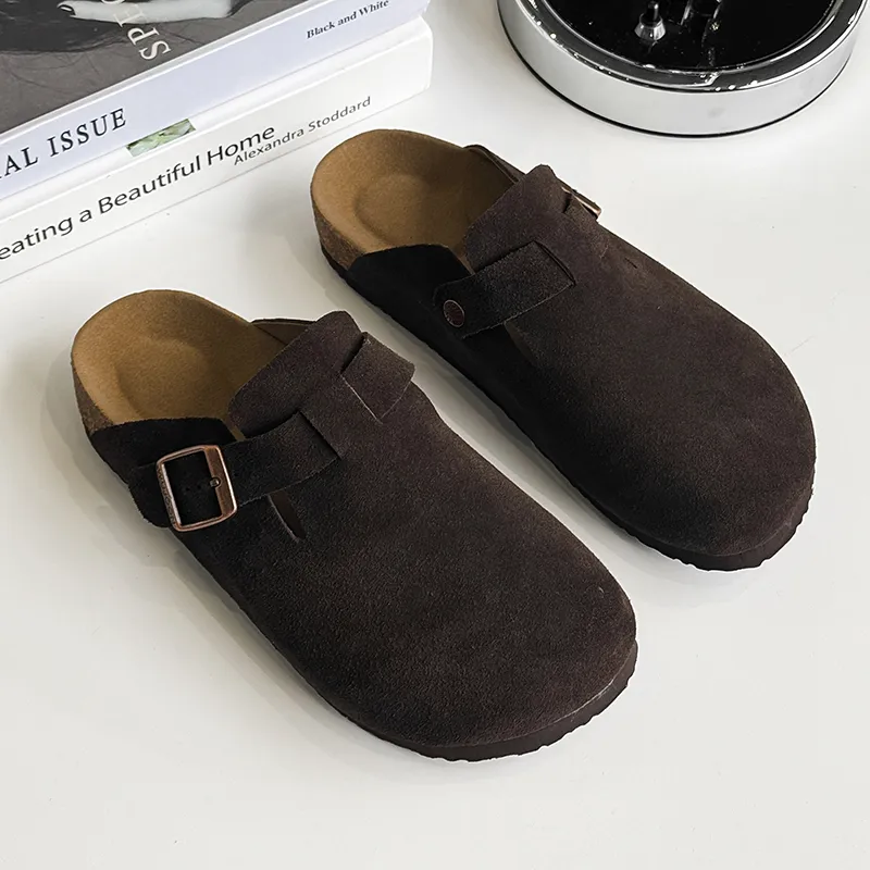 MUYI Rubber Sole Closed Toe Slippers Unisex-63