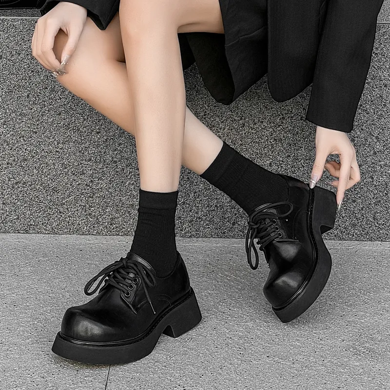 MUYI Breathable Height Increase Low Top Casual Shoes Unisex Black-11