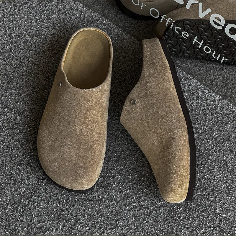 MUYI Rubber Sole Slip Resistant Closed Toe Slippers Unisex-40