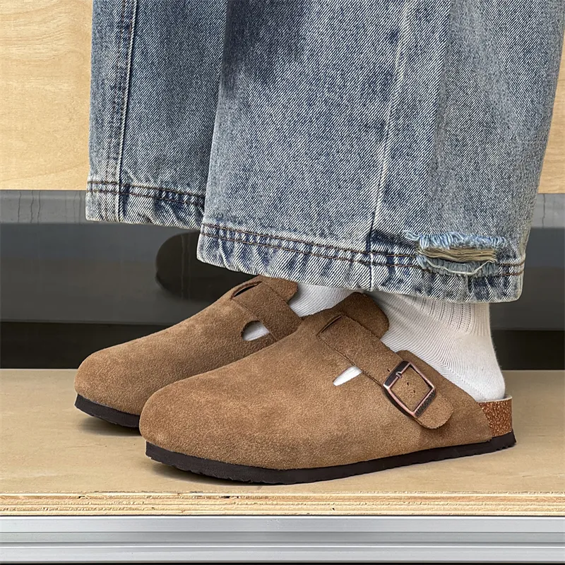 MUYI Rubber Sole Closed Toe Slippers Unisex-29