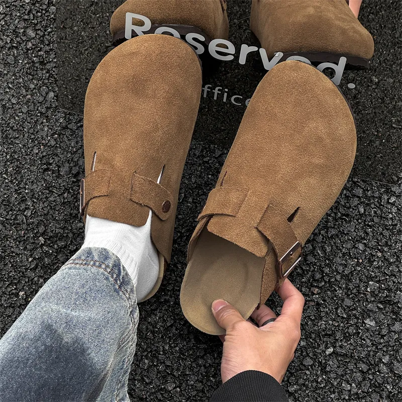 MUYI Rubber Sole Closed Toe Slippers Unisex-23