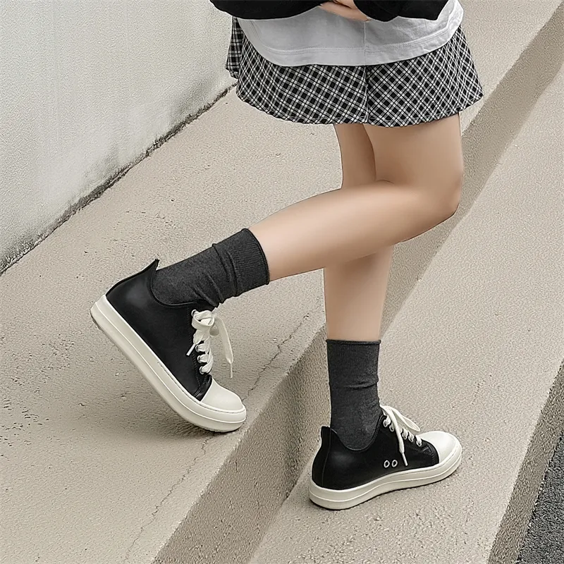 MUYI Low Top Skateboard Shoes Unisex Black-13