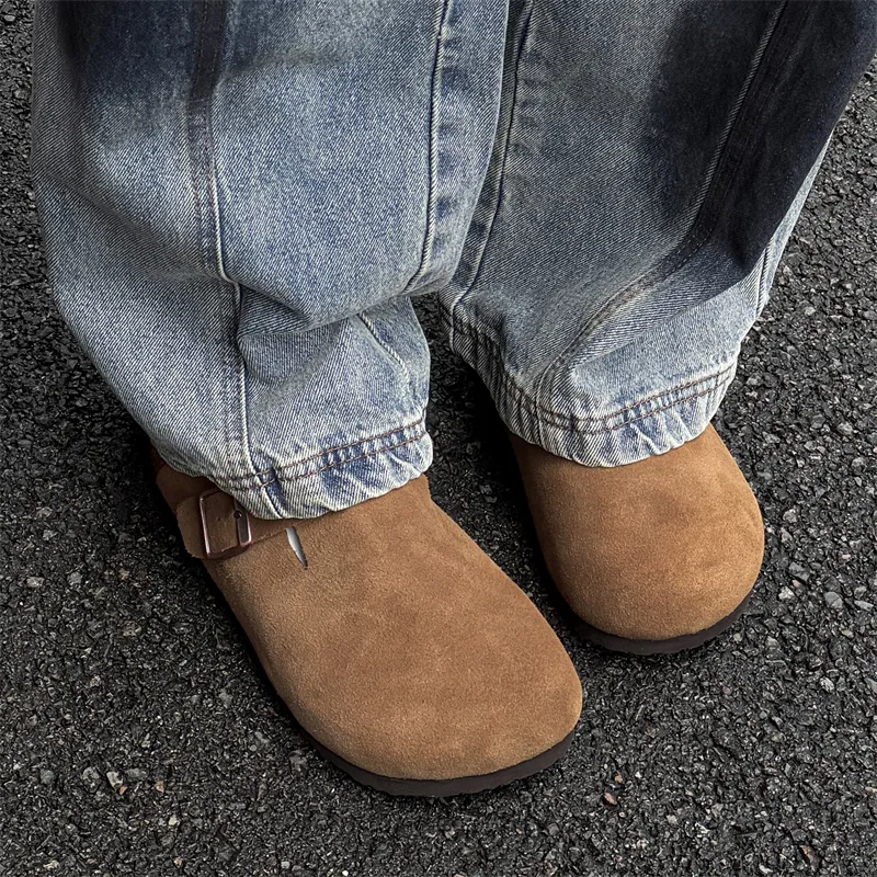 MUYI Rubber Sole Closed Toe Slippers Unisex-27
