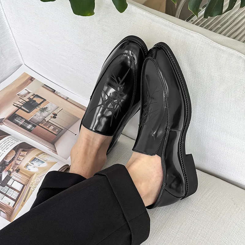 MUYI Men's Casual Shoes Men Low Top Black-1