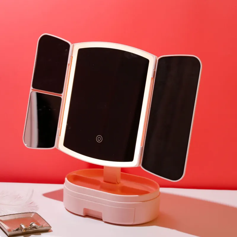 A Few More Cute Tri Foldable Touch Sensitive LED Makeup Mirror-3