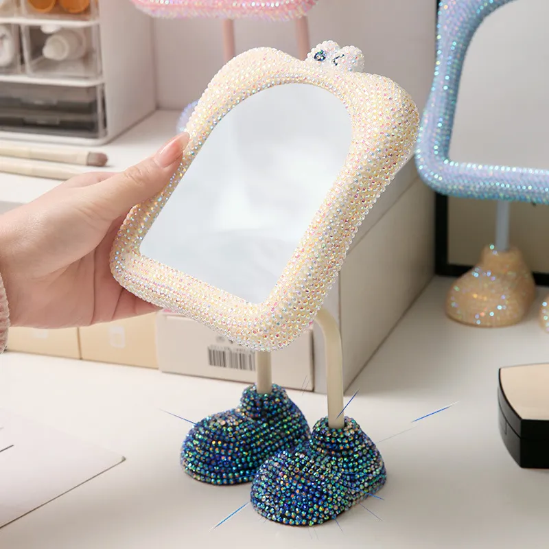 A Few More Cute Cute Cartoon Large Feet Desktop Portable Cartoon Eyes Make Up Mirrors Touch Up-24