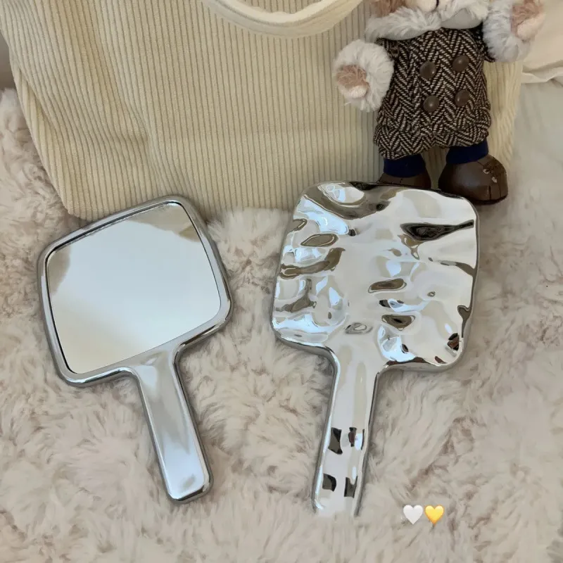 A Few More Cute Creative Electroplated High Definition Portable Square Controller Make Up Mirrors-6