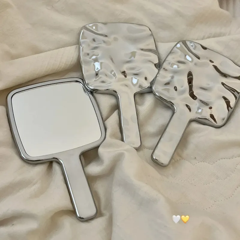 A Few More Cute Creative Electroplated High Definition Portable Square Controller Make Up Mirrors-3