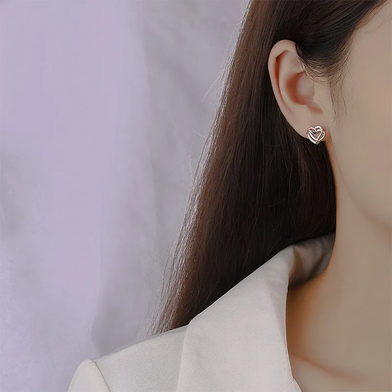 TRVMOE 999 Fine Silver Stud Earrings Women's-2