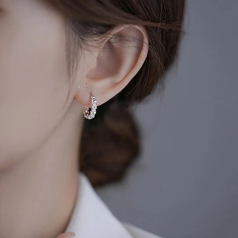 TRVMOE Sterling Silver Earrings Women's-1