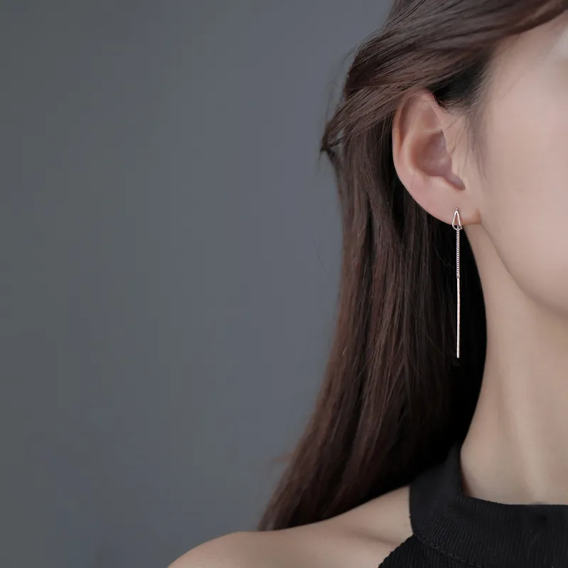TRVMOE 999 Fine Silver Drop Earrings Women's-2