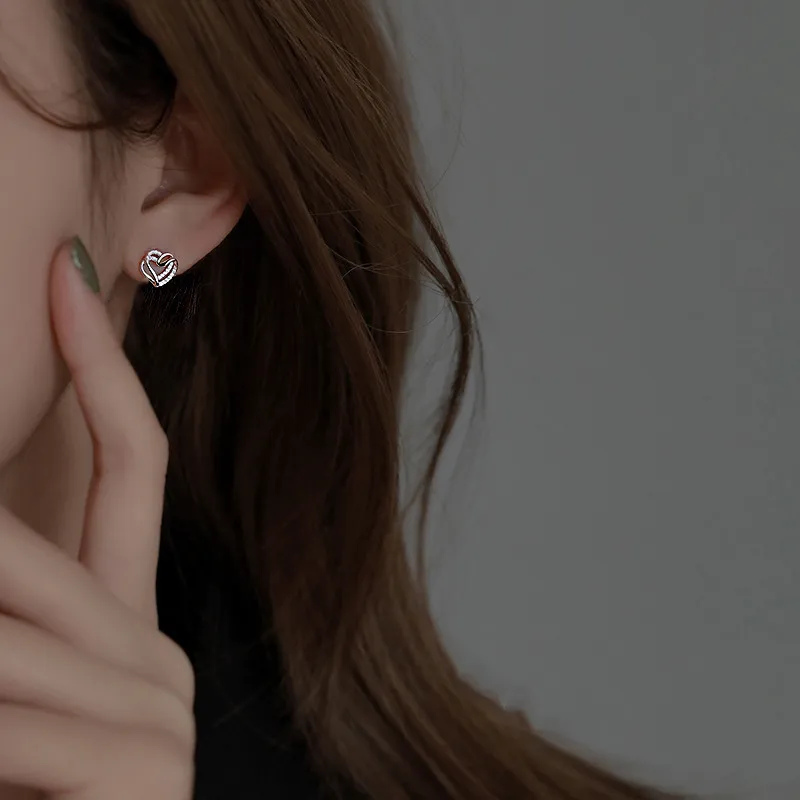 TRVMOE 999 Fine Silver Stud Earrings Women's-1