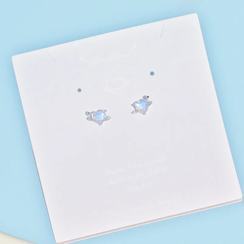 TRVMOE S990 Sterling Silver Stud Earrings Women's-5