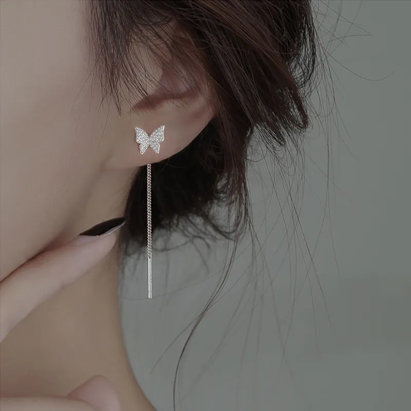 TRVMOE 999 Fine Silver Drop Earrings Women's-2