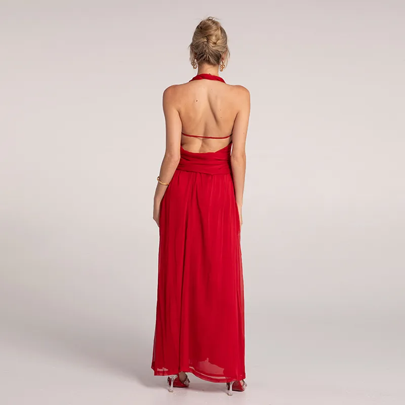 NANA JACQUELINE Slip Dress Women's Red-2