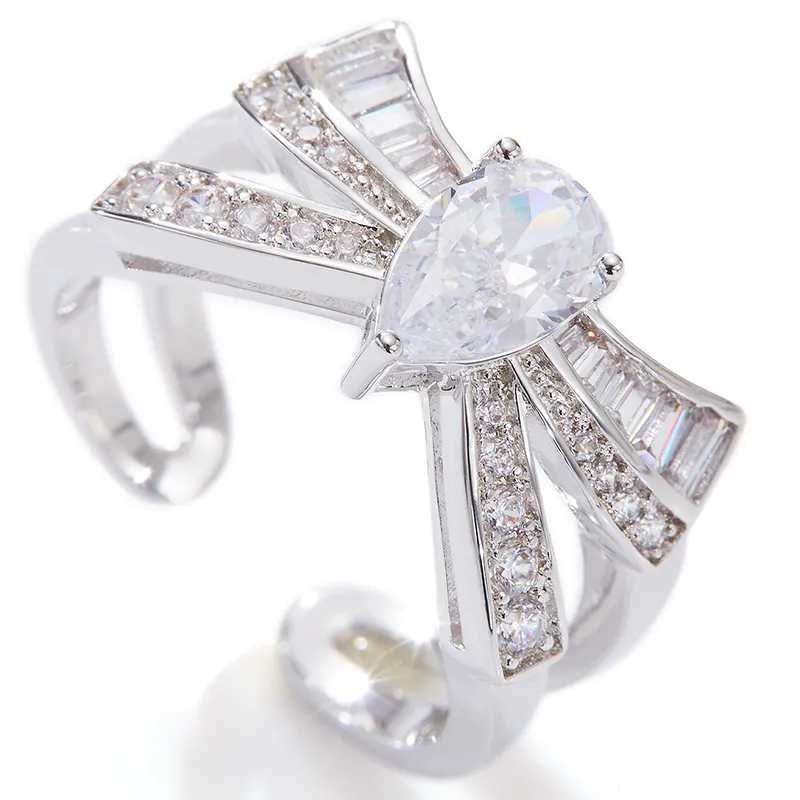 NANA JACQUELINE Cubic Zirconia Rings Women's White-2