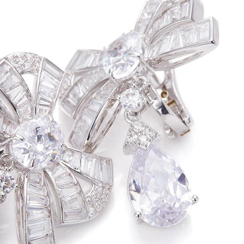 NANA JACQUELINE Brass Earrings Women's White-2