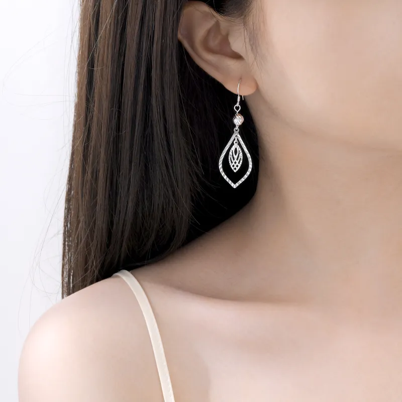 LIANDUO S990 Fine Silver Earrings Women's-5