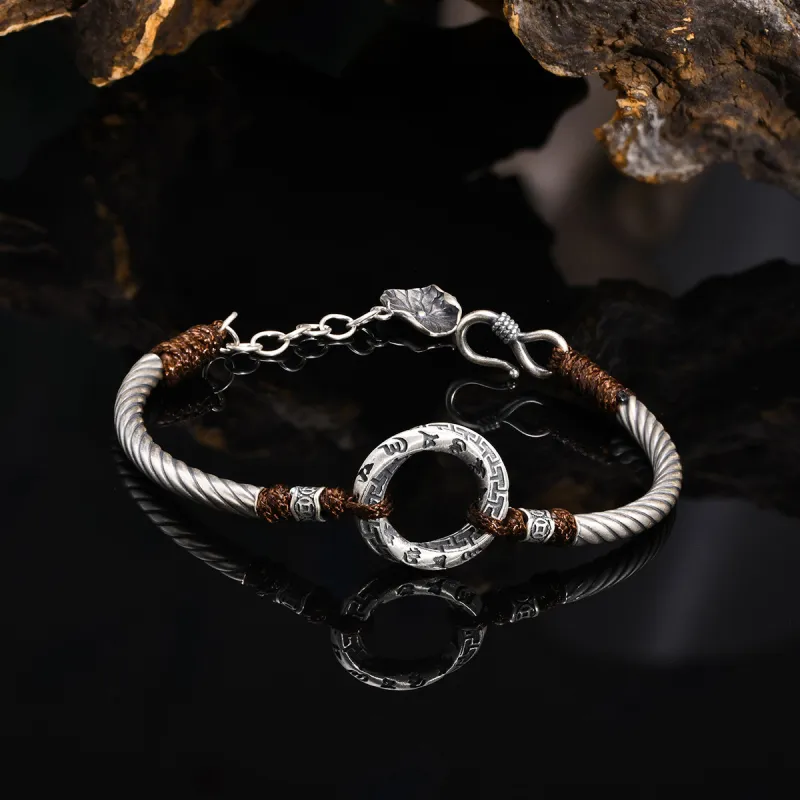 LIANDUO S999 Fine Silver Bracelets Men's-3