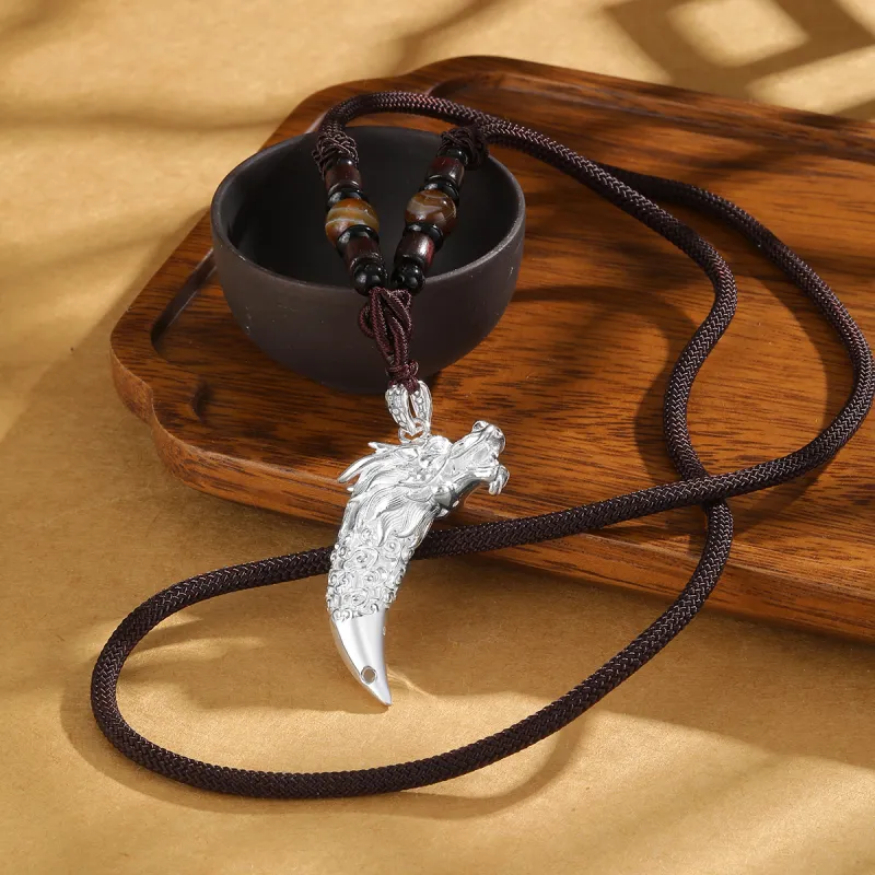 LIANDUO S990 Fine Silver Necklaces Men's-2
