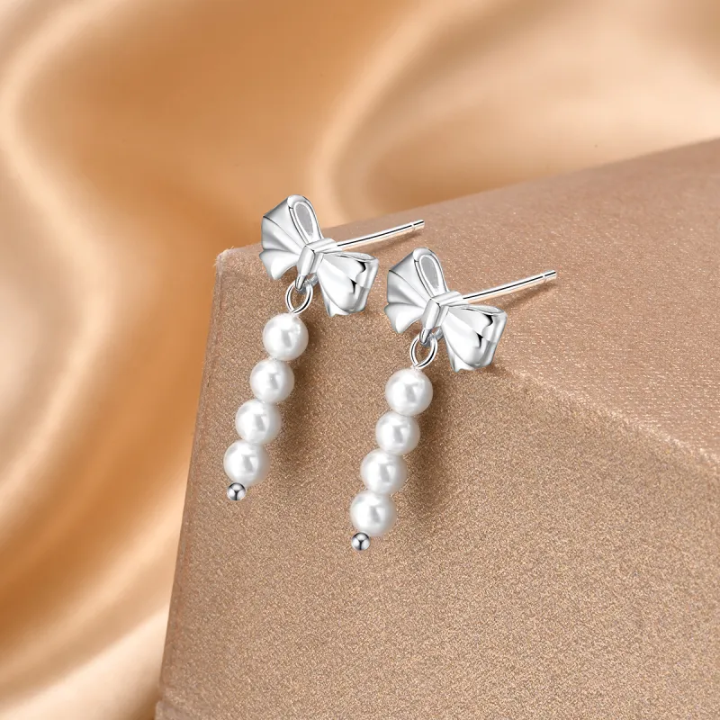 LIANDUO S925 Silver Earrings Women's-1