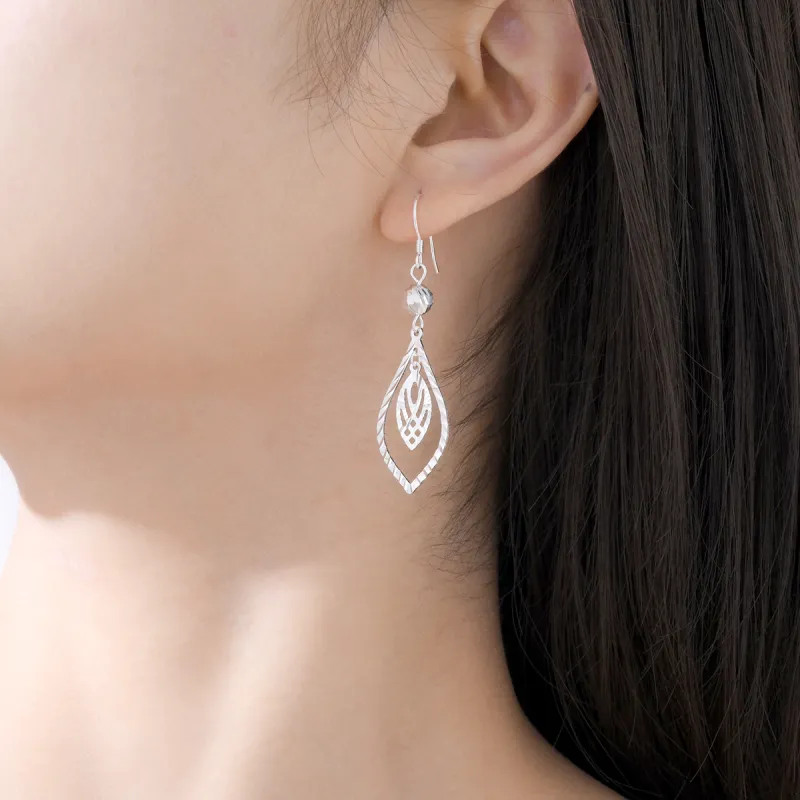 LIANDUO S990 Fine Silver Earrings Women's-4