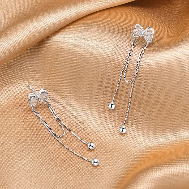 LIANDUO S925 Silver Earrings Women's-3