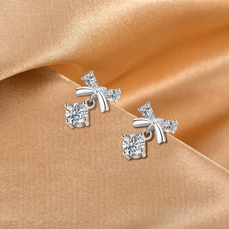 LIANDUO S925 Silver Earrings Women's-3