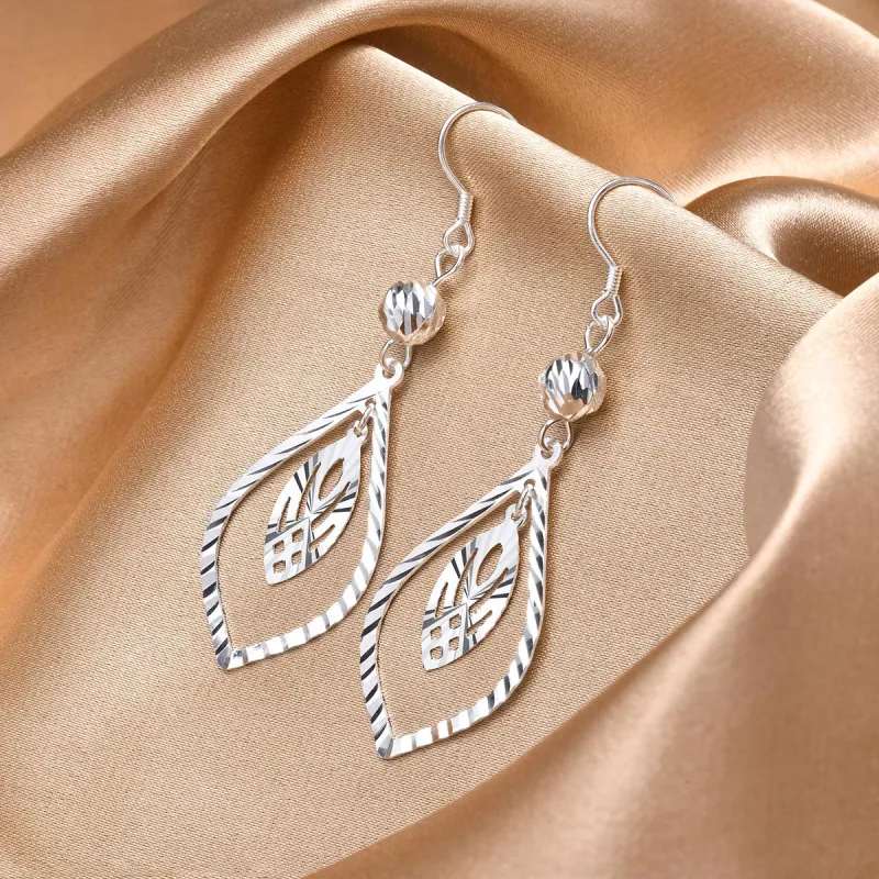 LIANDUO S990 Fine Silver Earrings Women's-3