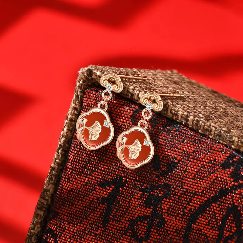 LIANDUO Jade Earrings Women's-1