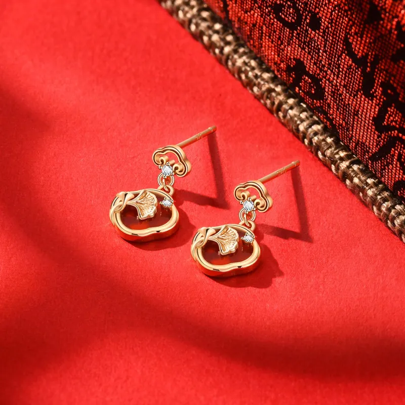 LIANDUO Jade Earrings Women's-2