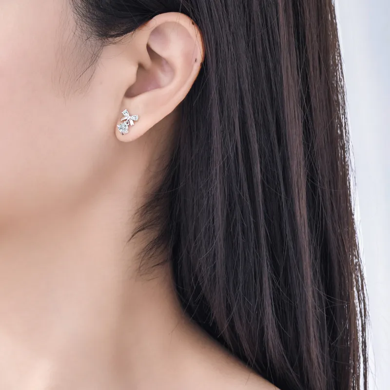 LIANDUO S925 Silver Earrings Women's-5