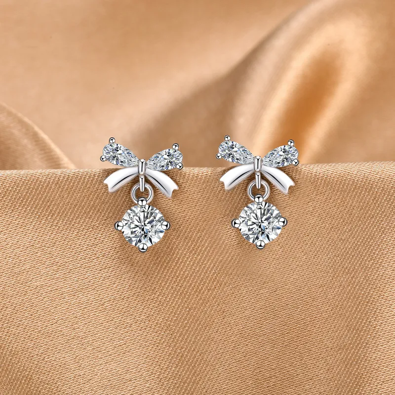 LIANDUO S925 Silver Earrings Women's-1