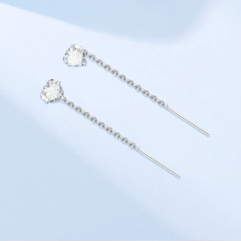 LIANDUO 925 Sterling Silver Drop Earrings Women's-2