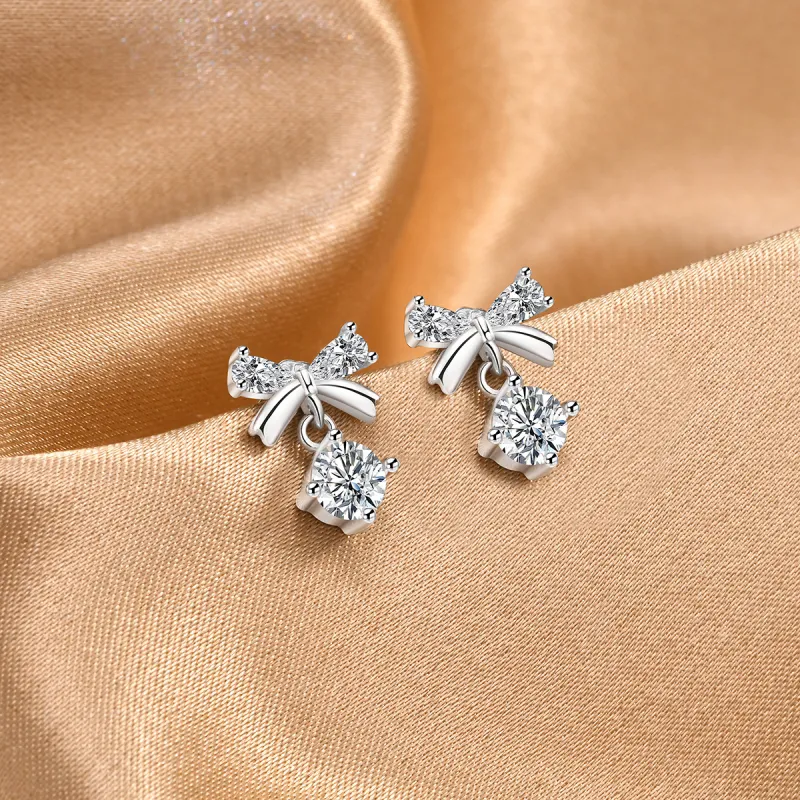 LIANDUO S925 Silver Earrings Women's-2