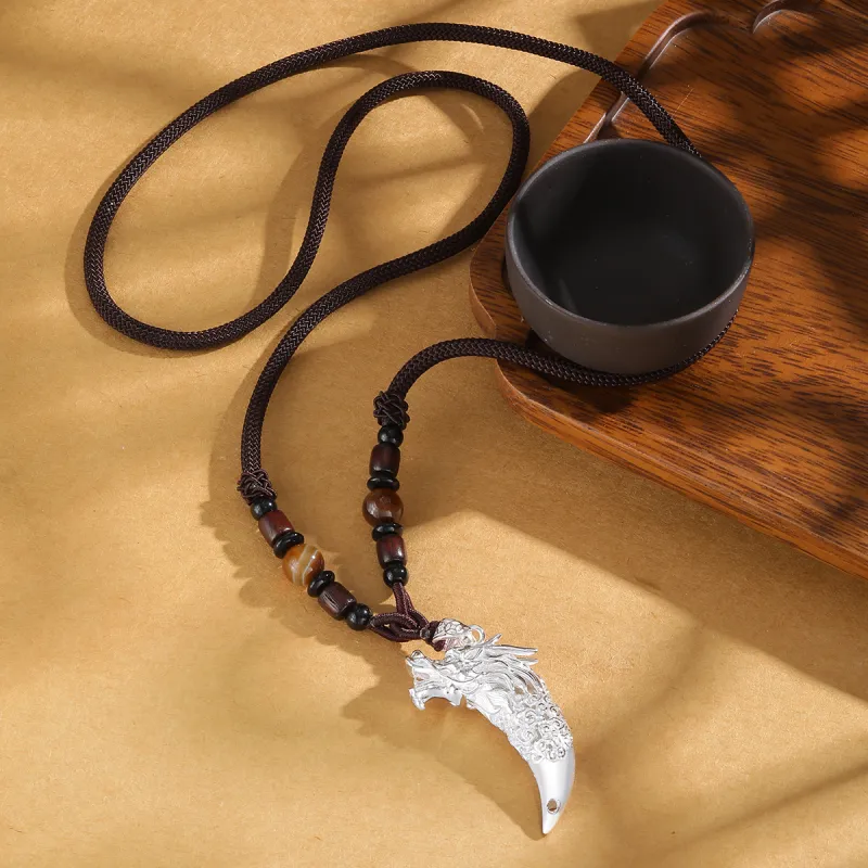 LIANDUO S990 Fine Silver Necklaces Men's-3