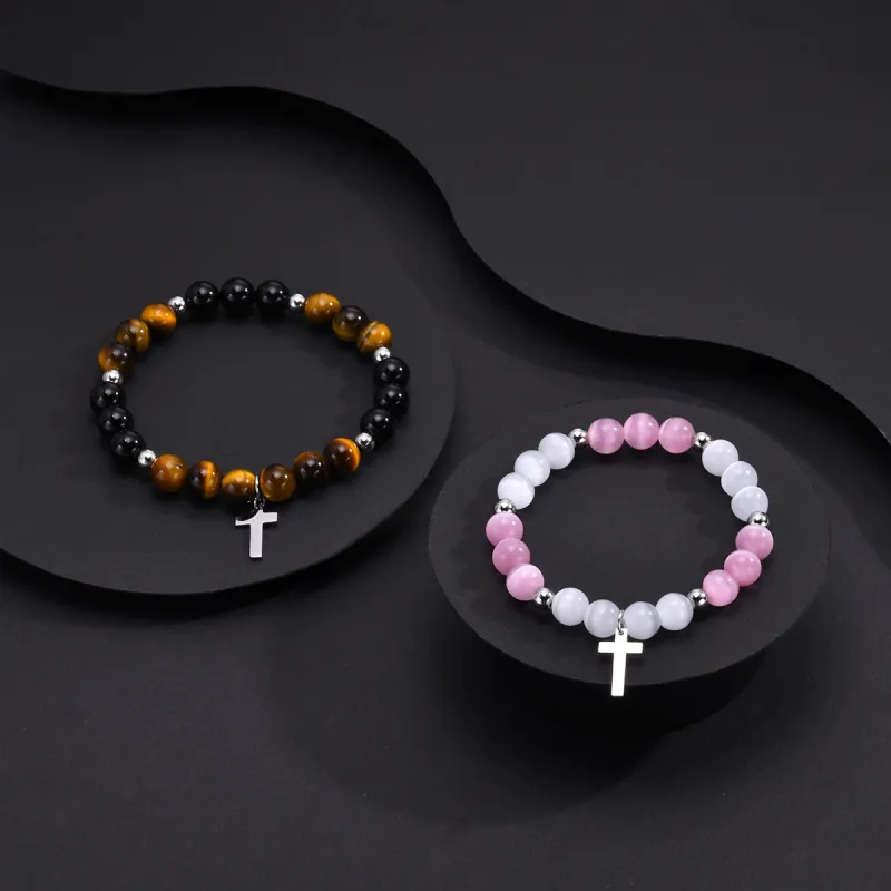 LIANDUO Tiger's Eye Stone Bracelets Unisex-2