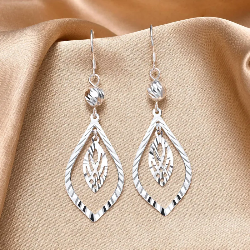 LIANDUO S990 Fine Silver Earrings Women's-2